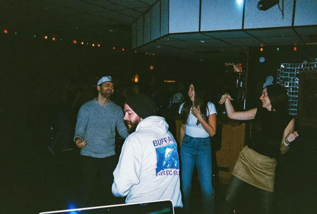 Guests dancing together during a night at Easy Tiger.